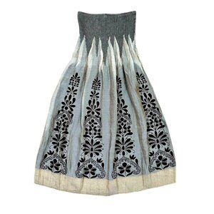 Lapis Dress or Skirt Women Size OS Strapless Smocked Gauzy BOHO Fairy Whimsigoth